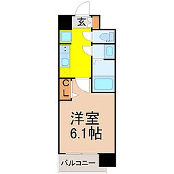 名古屋市中区新栄2丁目マンション 1Kの間取図画像