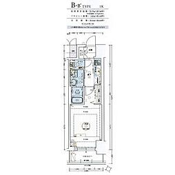 エステムコート名古屋今池アーバンゲート 1Kの間取図画像