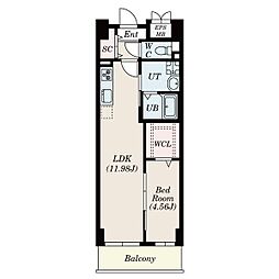 Primal千種stelo 1LDKの間取図画像