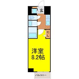 S-RESIDENCE堀田駅前futur 1Kの間取図画像