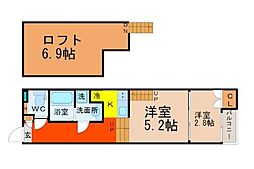 ハーモニーテラス堀田 2階