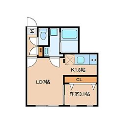 間取図画像 1LDK