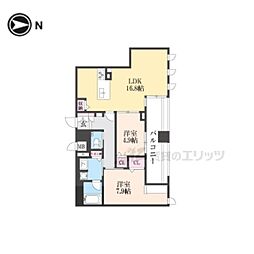 Laviena Nara 2LDKの間取図画像