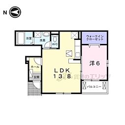 ミエティトゥーラ 1LDKの間取図画像