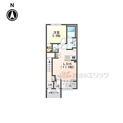京成II‐I 1LDKの間取図画像