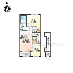 京成II‐I 2LDKの間取図画像
