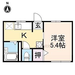 チェルヴォ 1Kの間取図画像