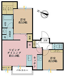 間取図画像 2LDK