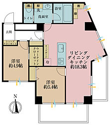 間取図画像 2LDK