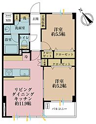 間取図画像 2LDK