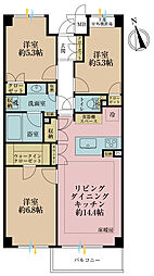 間取図画像 3LDK