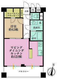 間取図画像 1LDK