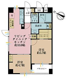 間取図画像 2LDK