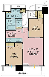 間取図画像 2LDK