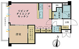 ヴァンヴェール渋谷 1LDKの間取図画像