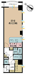 LuxuryApartment文京根津 ワンルームの間取図画像