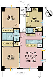 間取図画像 2SLDK
