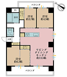 間取図画像 3LDK
