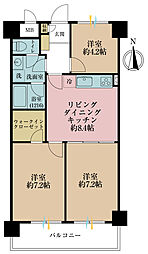 板橋ハイタウン 3LDKの間取図画像