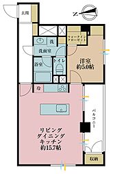 谷口ハビテーション 1LDKの間取図画像