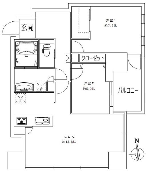 間取りを拡大表示