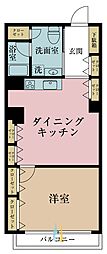 秀和弥生町レジデンス 1LDKの間取図画像