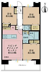 イニシア両国 3LDKの間取図画像