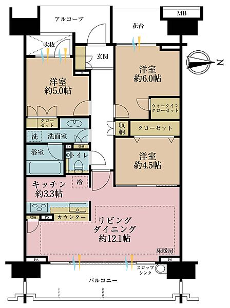 間取りを拡大表示