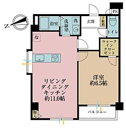 オーシャンプラザ 1LDKの間取図画像