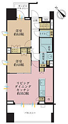 クレヴィア池袋East 2LDKの間取図画像
