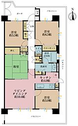 クレストフォルム鶴見グランステージ 4LDKの間取図画像