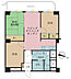 間取り：3LDK、専有面積66.85m2、バルコニー面積12.72m2