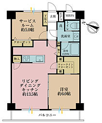 ファインライフ駒形 2LDKの間取図画像
