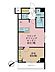 間取り：1LDK、専有面積41.4m2、バルコニー面積5.44m2