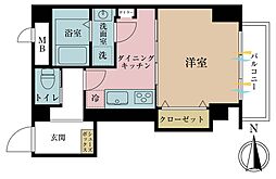 ヴェラハイツ新宿 1DKの間取図画像