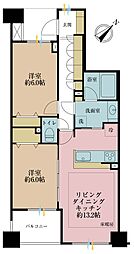 藤和シティホームズ落合南長崎 2LDKの間取図画像