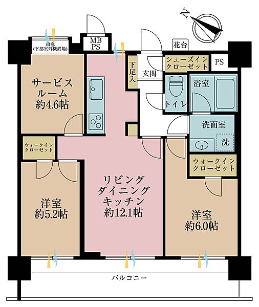 間取りを拡大表示