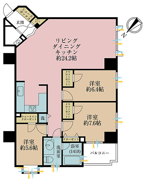 間取りを拡大表示