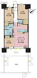 プレミスト昭島モリパークグラン 3LDKの間取図画像