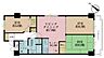 間取り：3LDK、専有面積63.66m2、バルコニー面積5.94m2