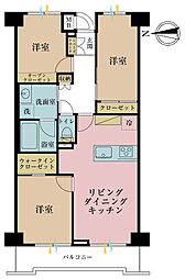 ファミール亀戸 3LDKの間取図画像