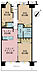間取り：3LDK、専有面積61.92m2、バルコニー面積9.28m2