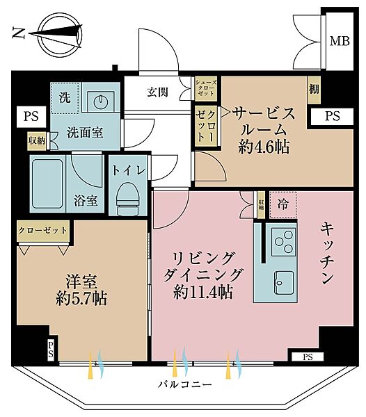 間取りを拡大表示