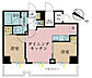 間取り：2LDK、専有面積41.79m2、バルコニー面積9.33m2