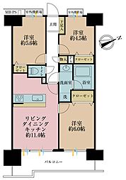 ライオンズシティ本八幡 3LDKの間取図画像