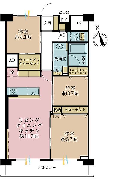 間取りを拡大表示