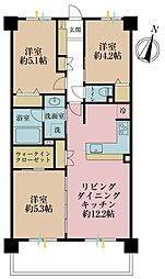 サンヴェール伊勢佐木町 3LDKの間取図画像