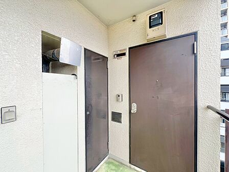 清潔感のある落ち着いた雰囲気の玄関です。