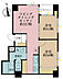 間取り：2LDK、専有面積50.29m2、バルコニー面積2.74m2