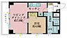 間取り：1LDK、専有面積37.74m2、バルコニー面積5.1m2